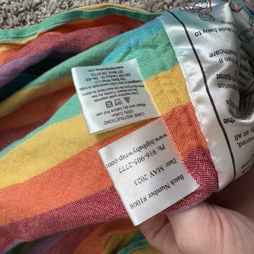 Rainbow Hipbabywrap Ring sling carrier - Picture 2 of 2